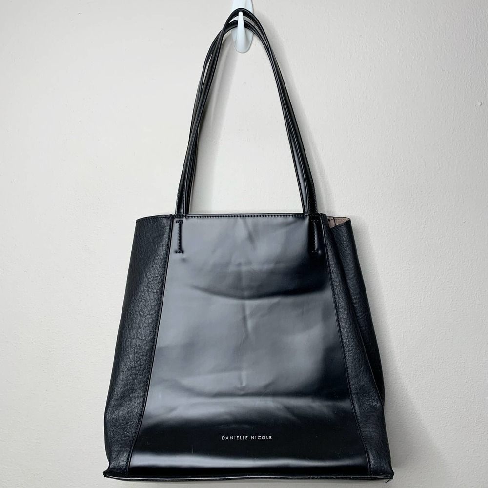 Danielle Nicole Faux Leather Tote Bag Black - image 1
